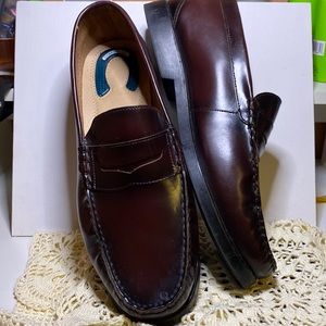 Men’s Nunn Bush since 1972 comfort gel leather loafer in cognac